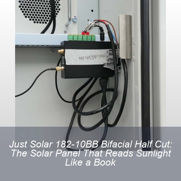 Just Solar 182-10BB Bifacial Half Cut: The Solar Panel That Reads Sunlight Like a Book